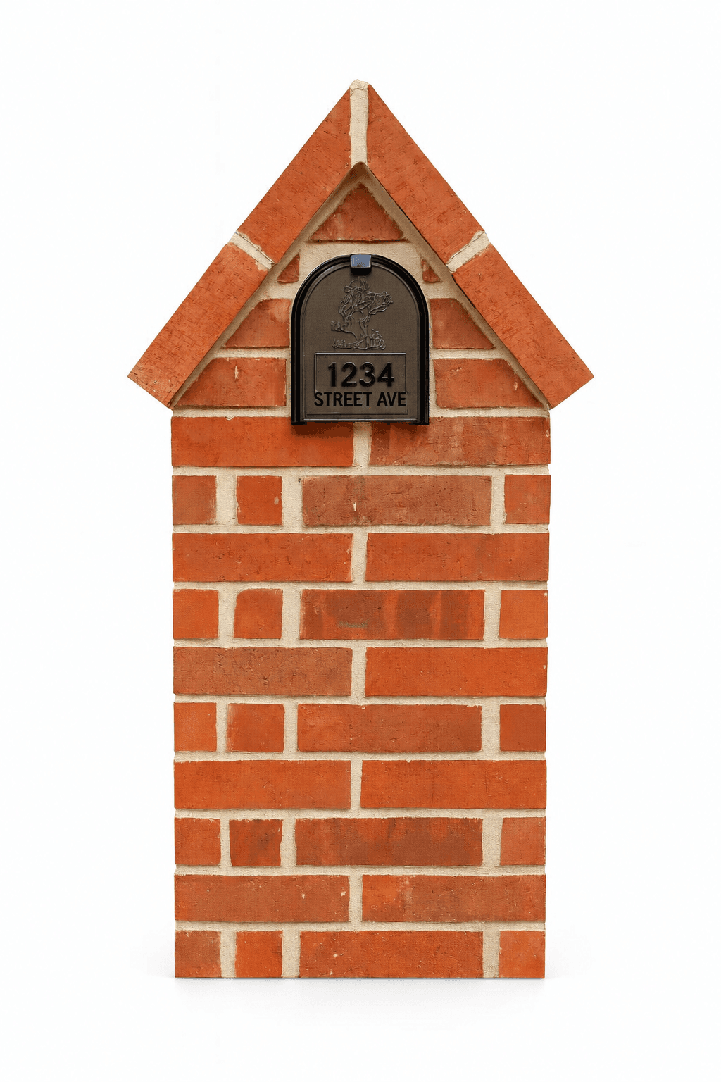 The Gable brick mailbox catalog design